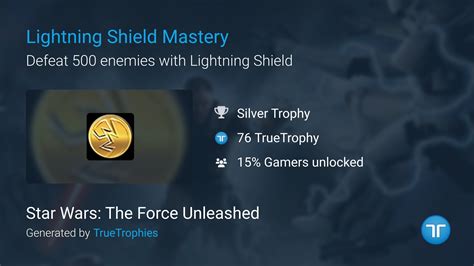 (9/10, otherwise. . Force unleashed trophy guide